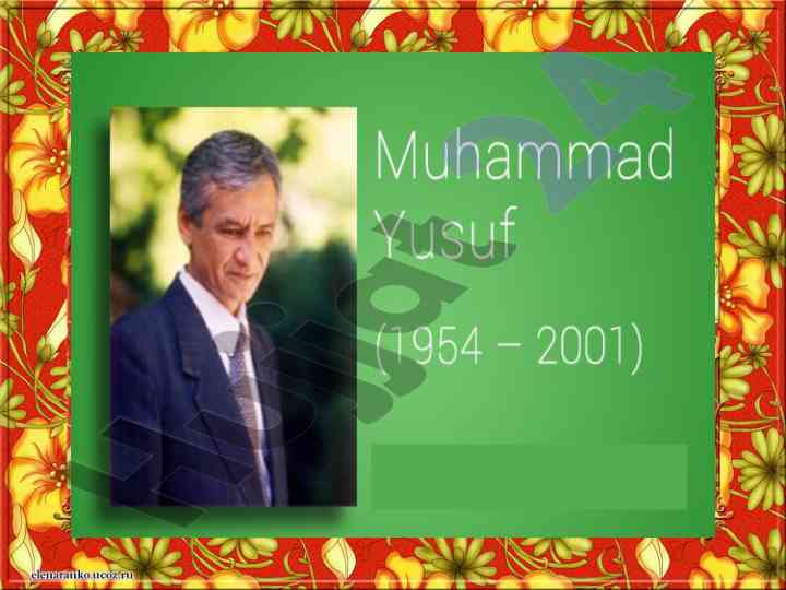 Muhammad yusuf va o‘zbekiston shoirligi tarixi