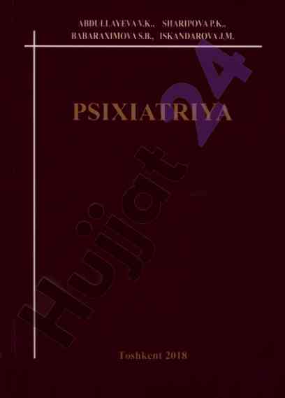 Psixiatriya o‘quv qo‘llanmasi – pediatriya ishiga