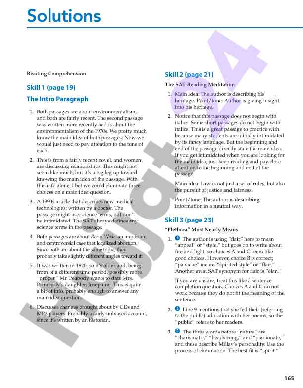 Environmentalism and reading comprehension insights