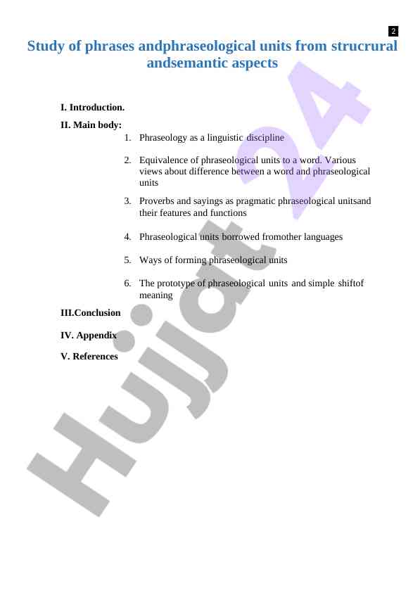 Study of phraseological units in linguistics