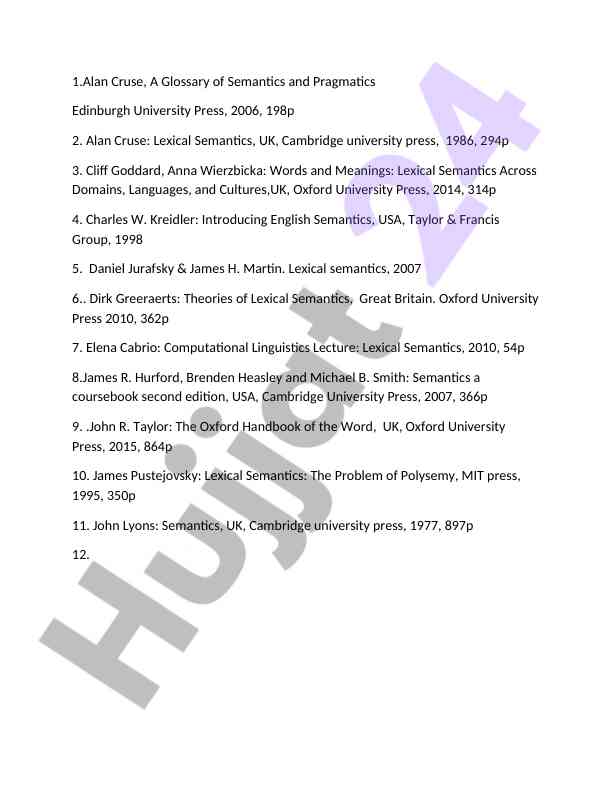 Lexical semantics and its importance in linguistics