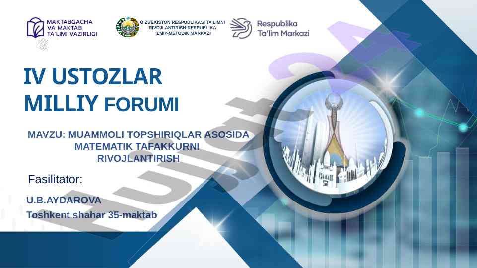 Muammoli topshiriqlar asosida matematika tafakkuri