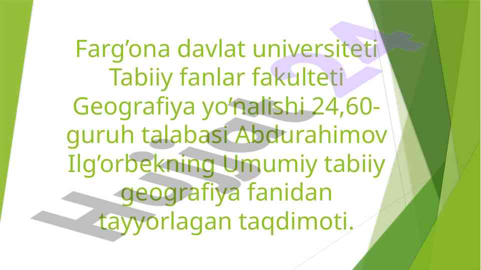Shamollar va ularning turlari o’zbekistonda