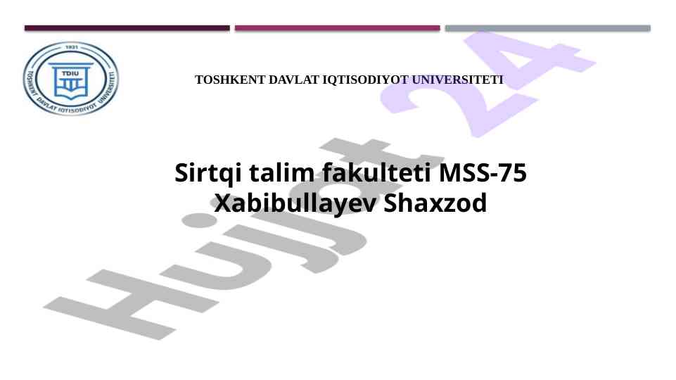 Matematik modellashtirish va ekonometrik modellar