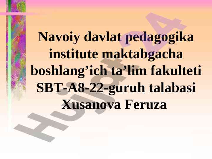 Guruh rahbarining ota ona bilan ish shakillari