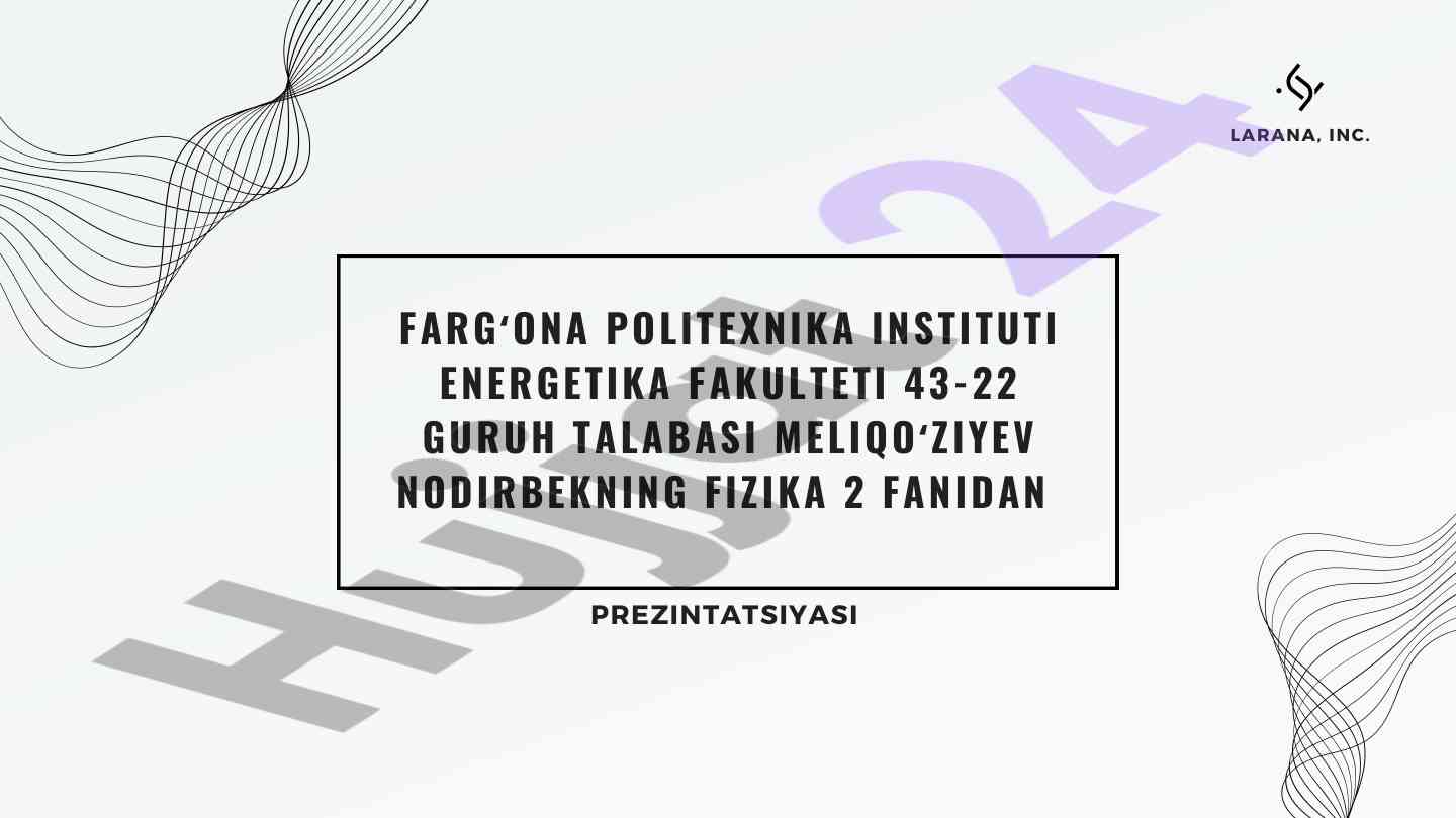 Gauss teoremasi asosida dielektriklar bilan tanishuv