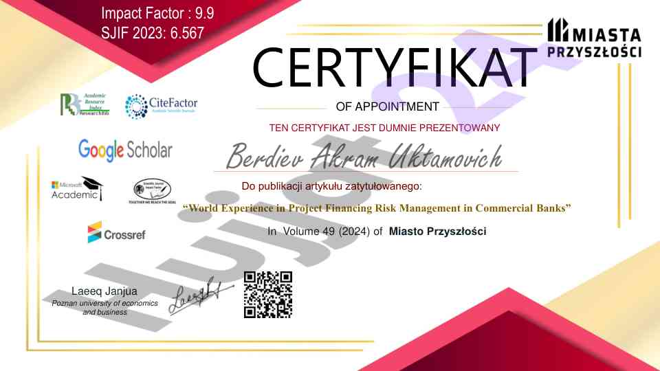World experience in project financing risk management