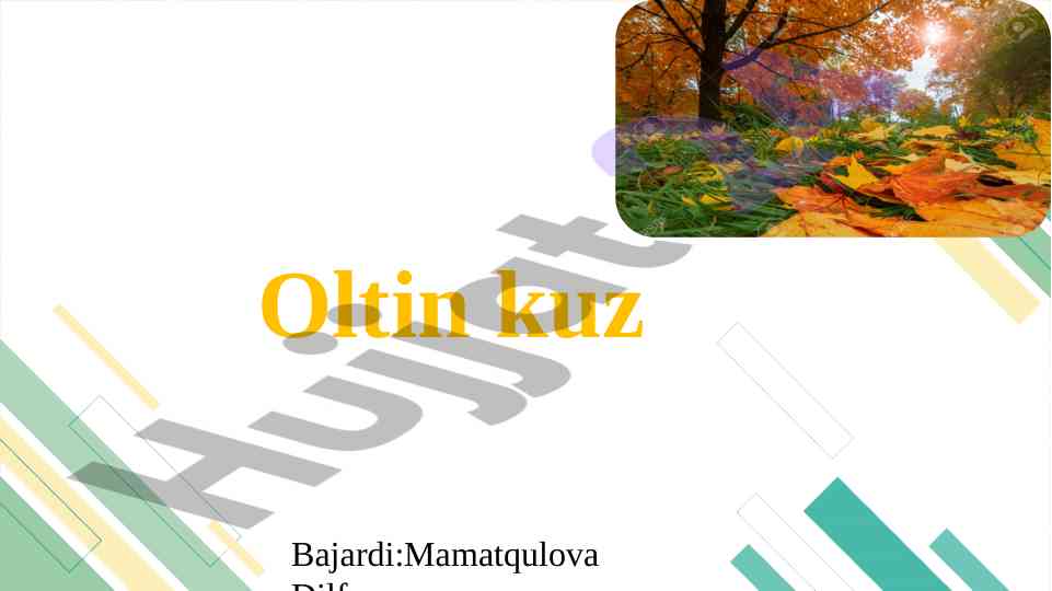 Oltin kuz slayd 