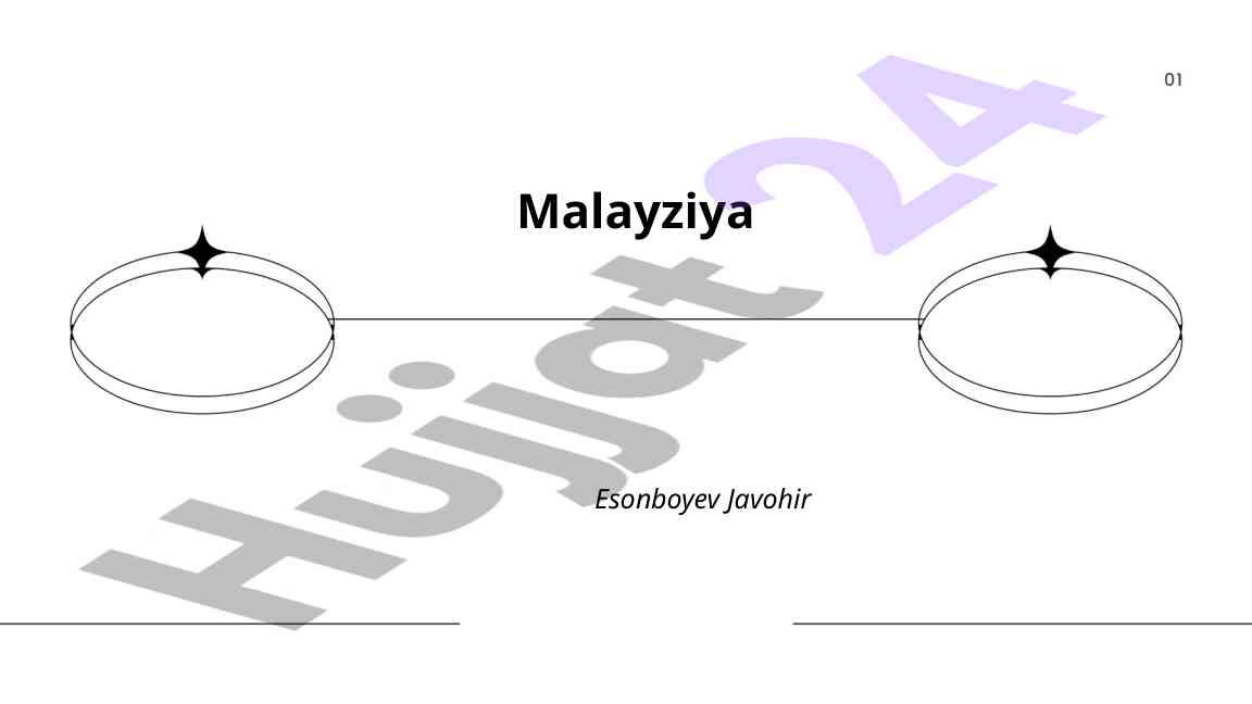 Malayziya Davlati Xaqida Ma'lumotlar