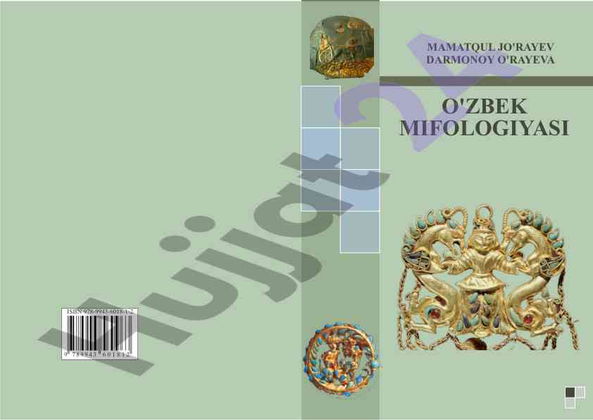 O'zbek mifologiyasi darsligi talabalar uchun
