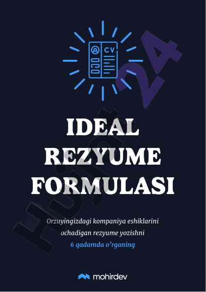 Rezyume yozish bo'yicha qo'llanma