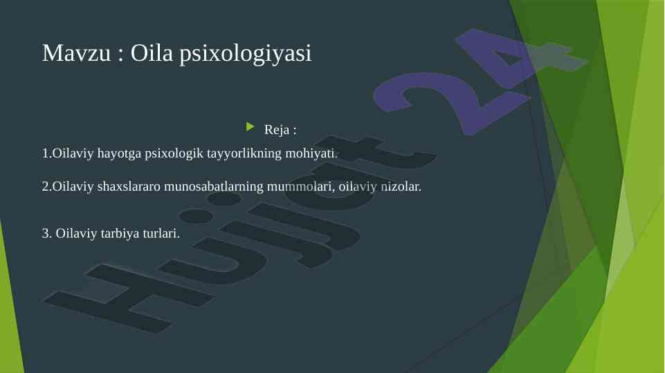 Oila psixologiyasi