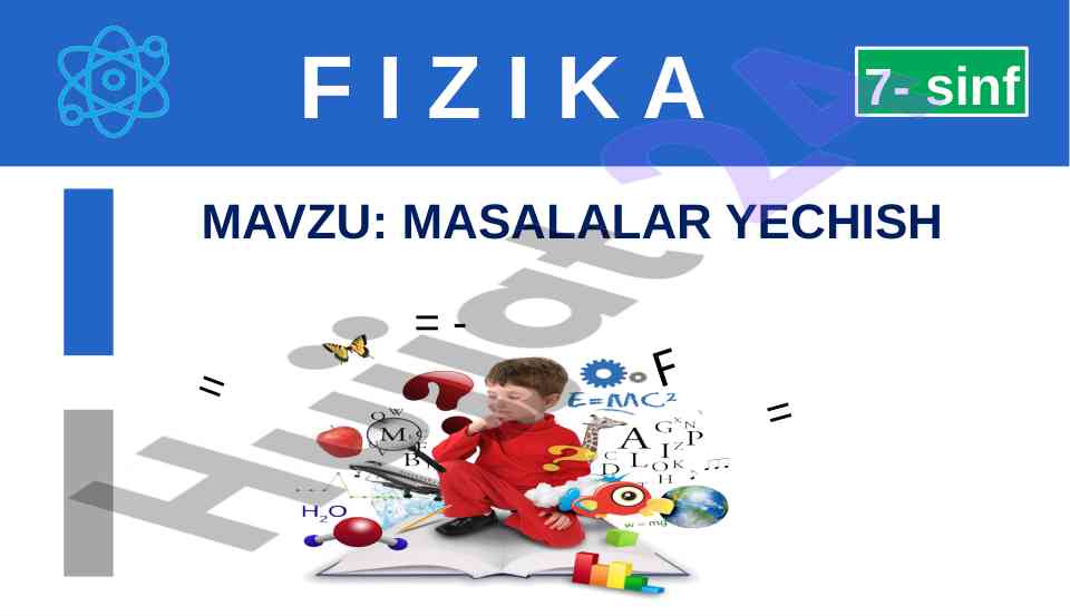 Masalalar yechish 7-sinf takrorlash