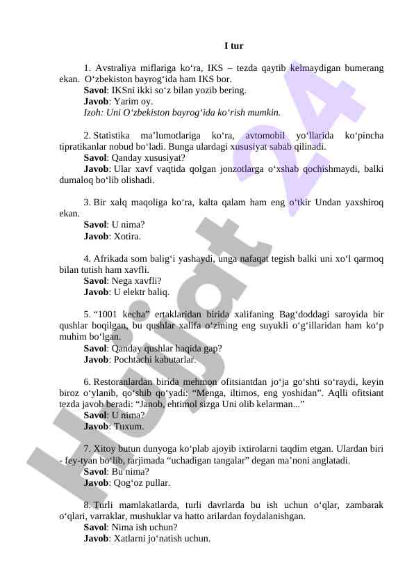O‘zbekiston miflari va statistik ma’lumotlar