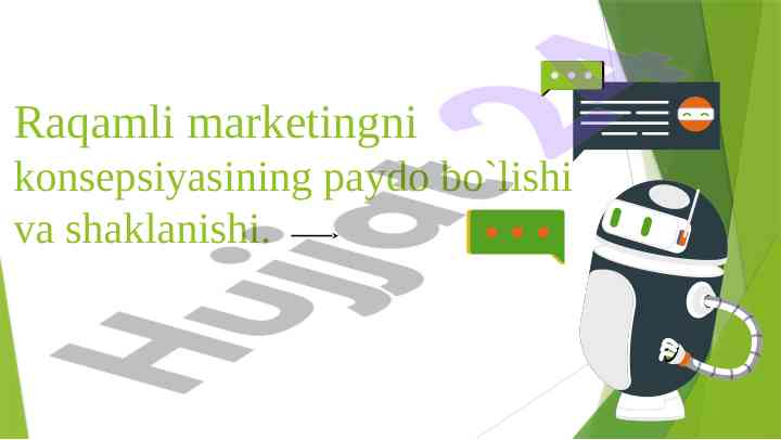 Raqamli marketingni konsepsiyasining shaklanishi