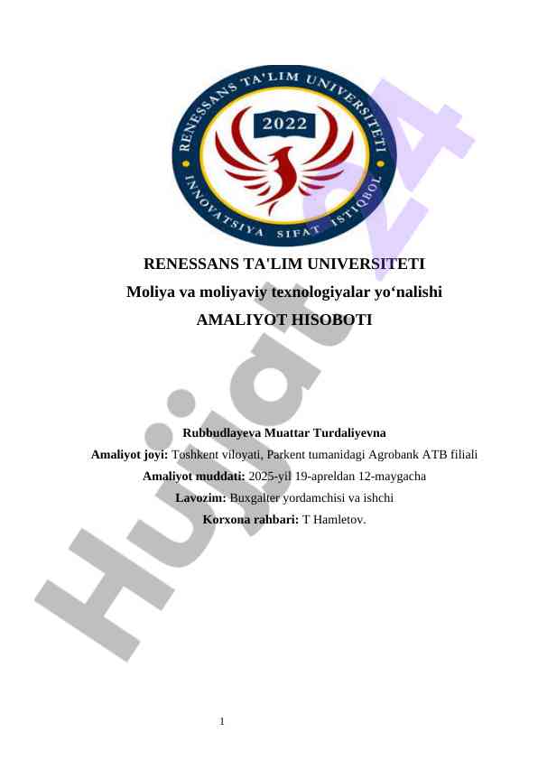 Agrobank ATB AMALIYOT HISOBOTI