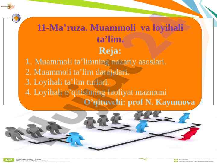 Muammoli va loyihali ta’limning nazariy asoslari