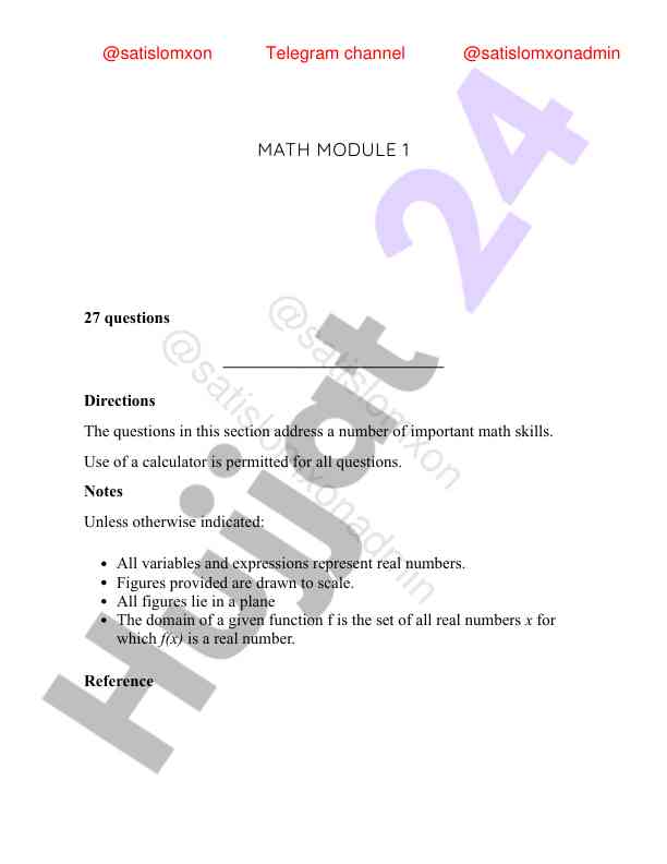 Matematik modul 1 savollari va ko‘nikmalari