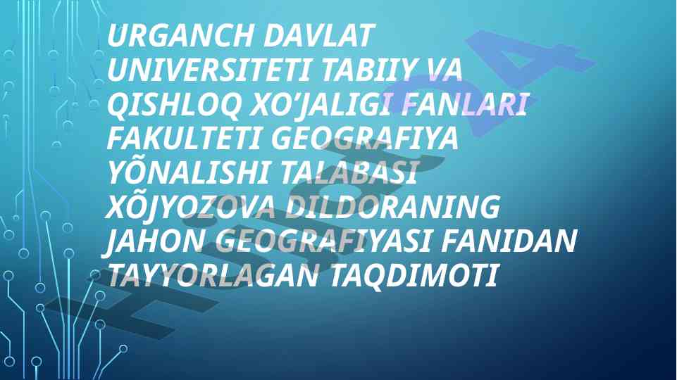 Avstraliya hayvonot dunyosiga oydinlik