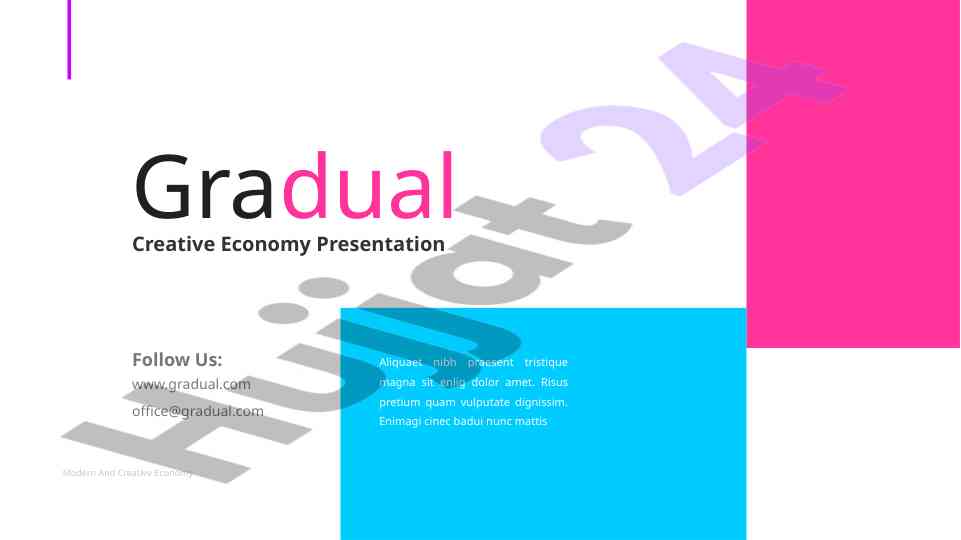 Gradual creative economy presentation
