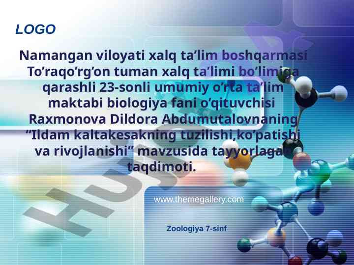 Ildam kaltakesakning tuzilishi, ko’patishi va rivojlanishi