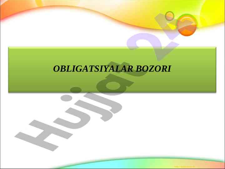 Obligatsiya va aksiya o‘rtasidagi farq