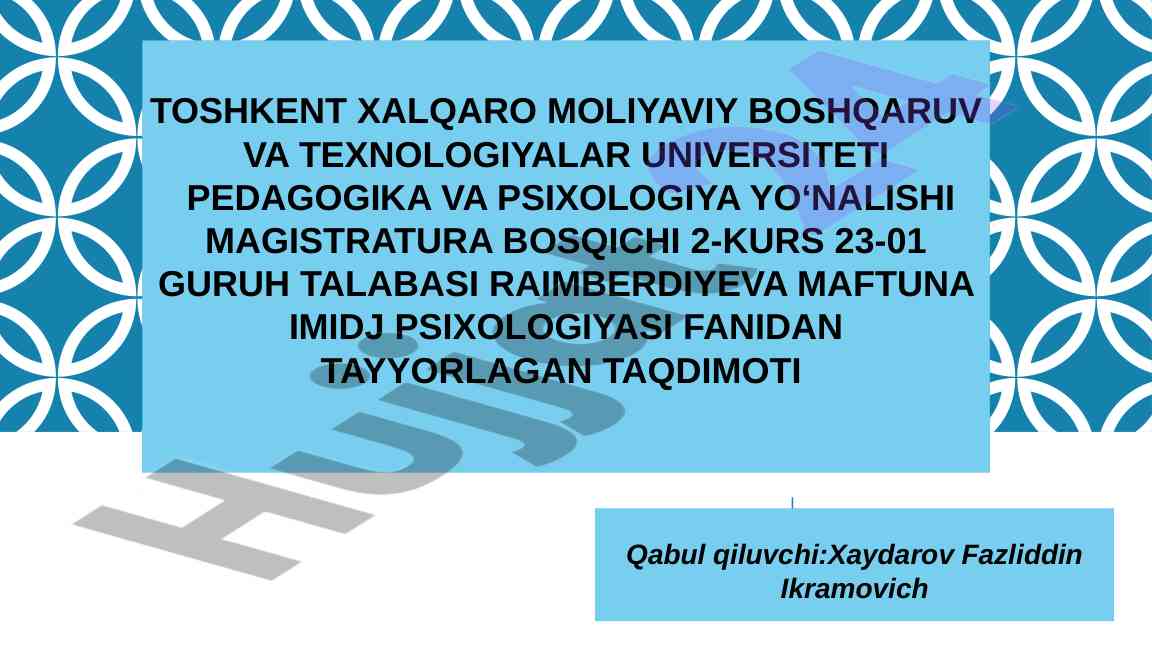 Subyekt obrazini shakllantirish