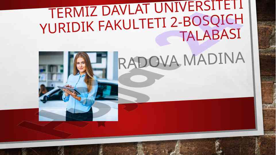 Sugʻurta turlari va moliyaviy munosabatlar tizimi