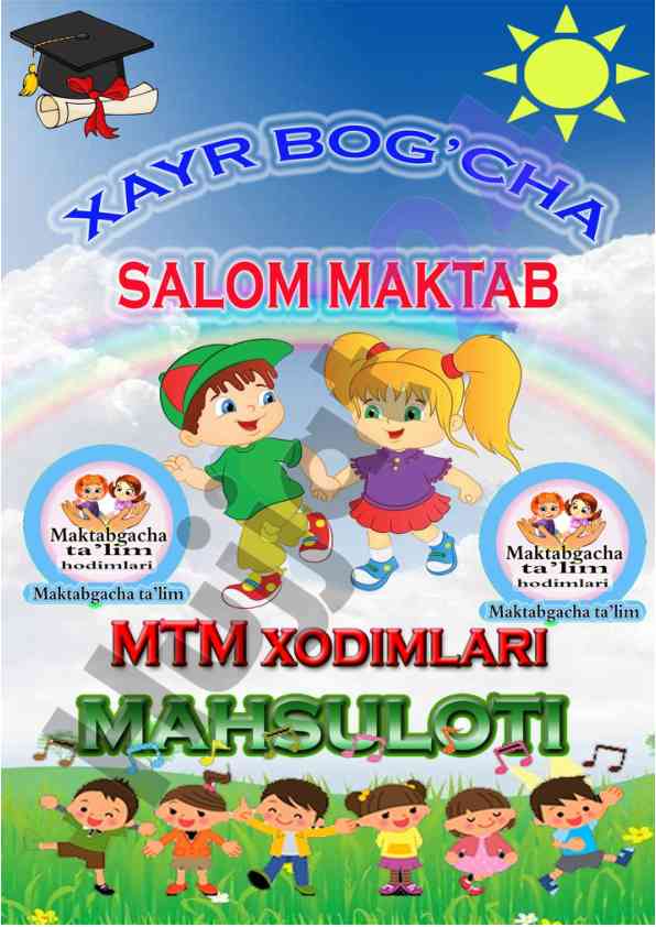 Xayr bog'cha – salom maktab bayram ssenariysi
