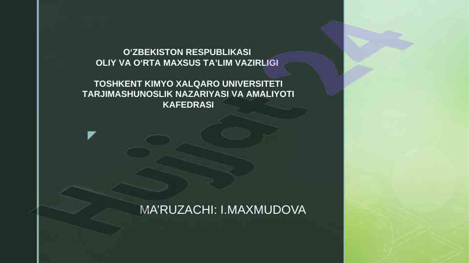 Leksik sathi va o‘zgarishlar tahlili