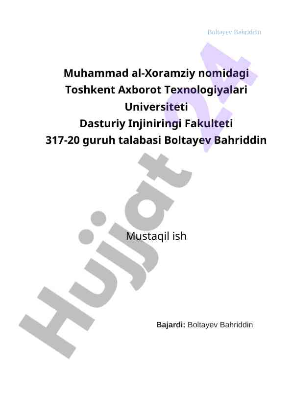 Birinchi tibbiy yordam ko‘rsatish usullari