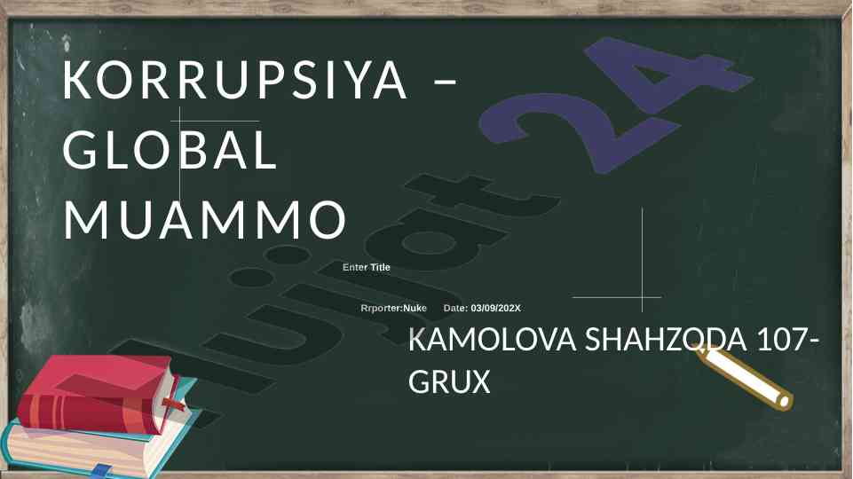 Korrupsiya qarshi kurash: yangi yondashuvlar va strategiyalar