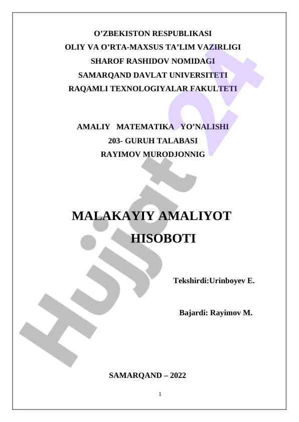 Chiziqli tenglamalar sistemasini yechishga keltiriluvchi masalalar