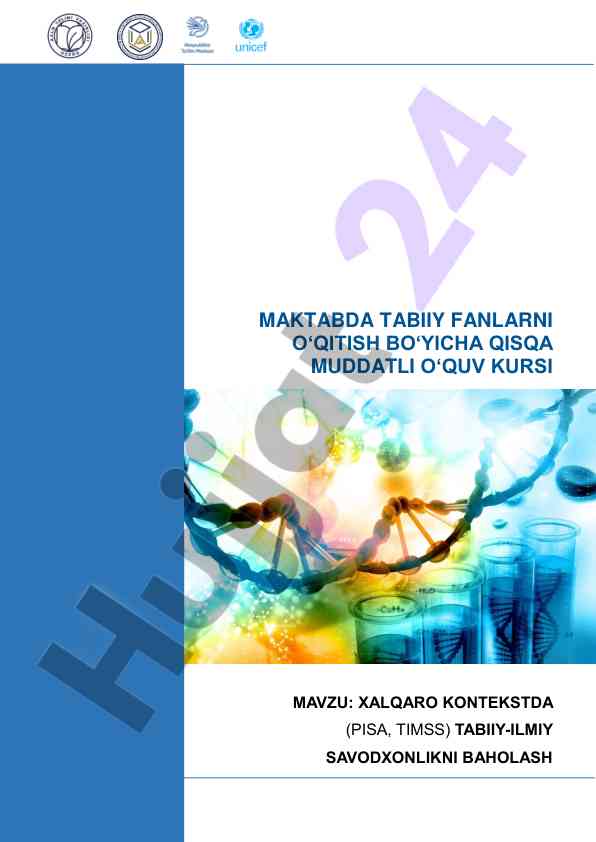 Tabiiy fanlarni o‘qitish bo‘yicha qisqa muddatli kurs