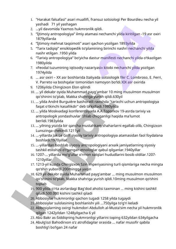 Ijtimoiy antropologiya va tarixiy fikr
