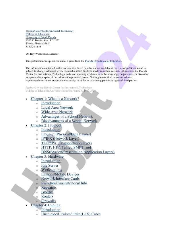 Networking basics for educational institutions