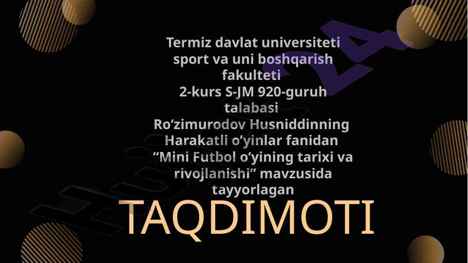Mini futbol o‘yining tarixi va rivojlanishi