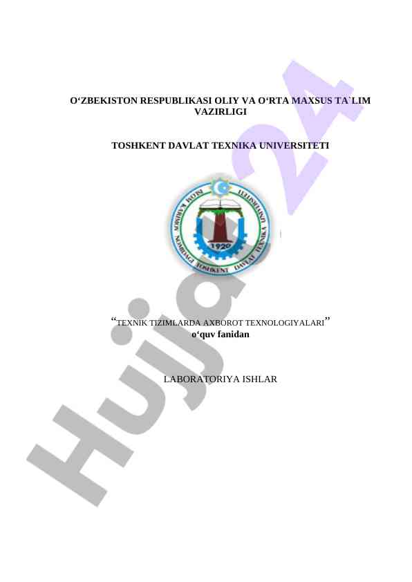 Mathcad tizimida matematik modellashtirish usullari