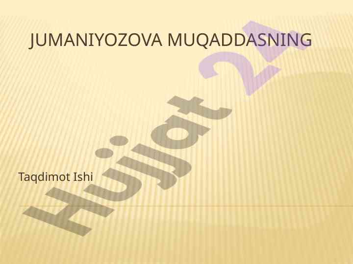 Taqdimot ishi nuqtalar va limiti
