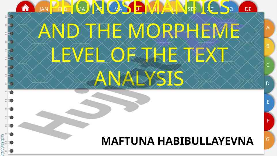 Phonosemantics and morpheme level analysis in linguistics
