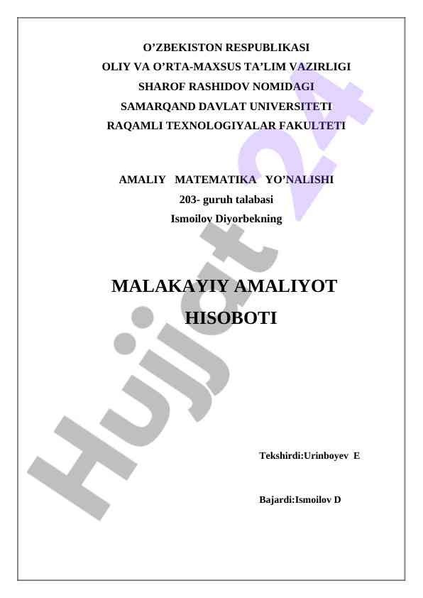 Chiziqli tenglamalar sistemasini yechish amaliy masalalari