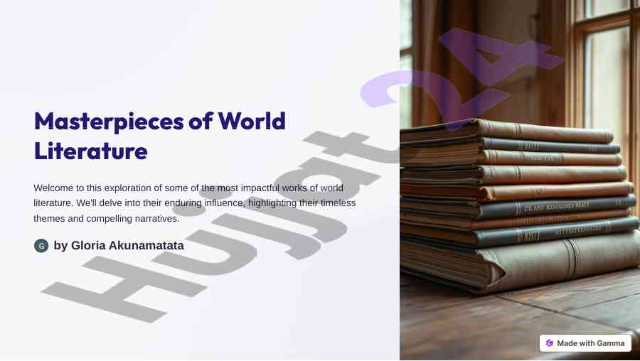 Masterpieces of world literature and learning styles