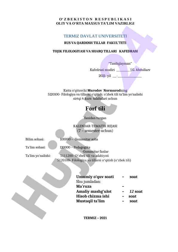 Fors tili fanidan kalendar-tematik rejasi