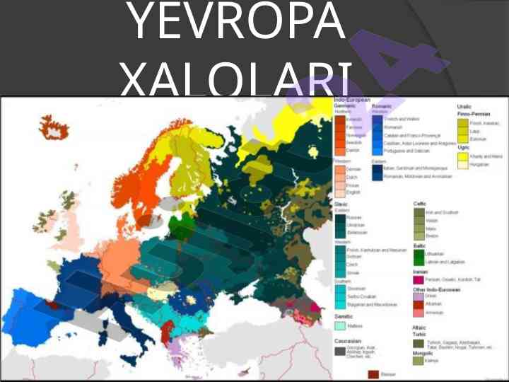 Yevropaning tarixi va madaniyati tahlili