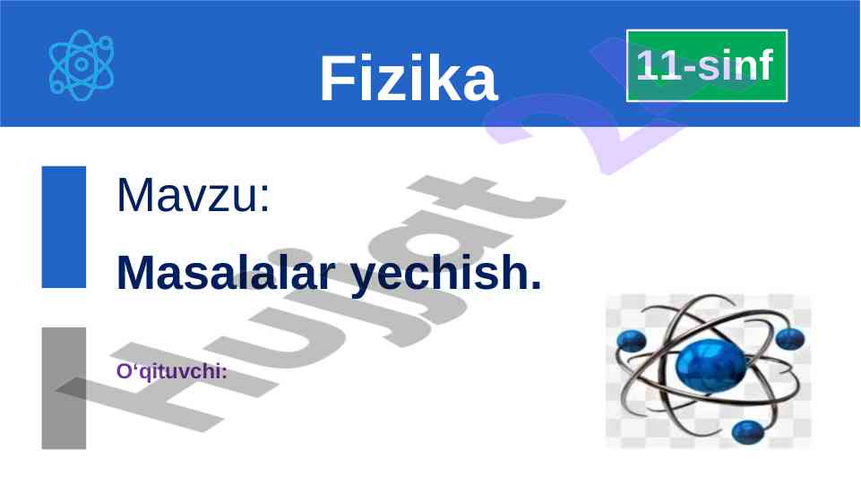 Masalalar yechish bo‘yicha o‘quv mashg‘ulotlari