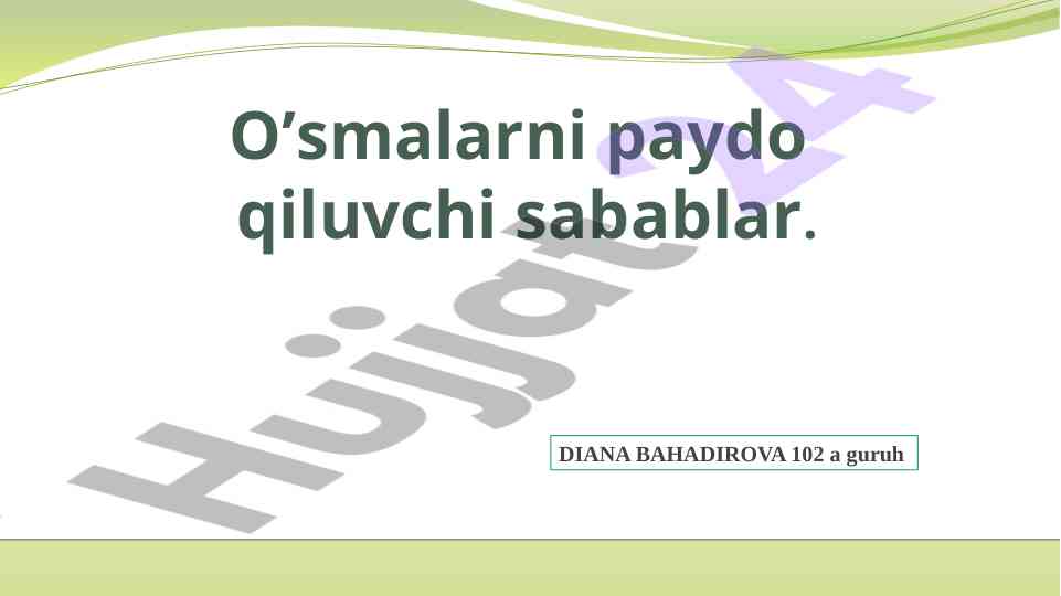 Saraton kasalligi turlari va davolash usullari