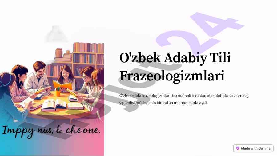 O'zbek adabiy tili frazeologizmlari tahlili