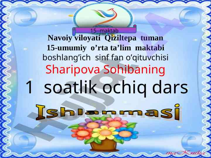 Ochiq dars boyicha z harfi va z tovushi