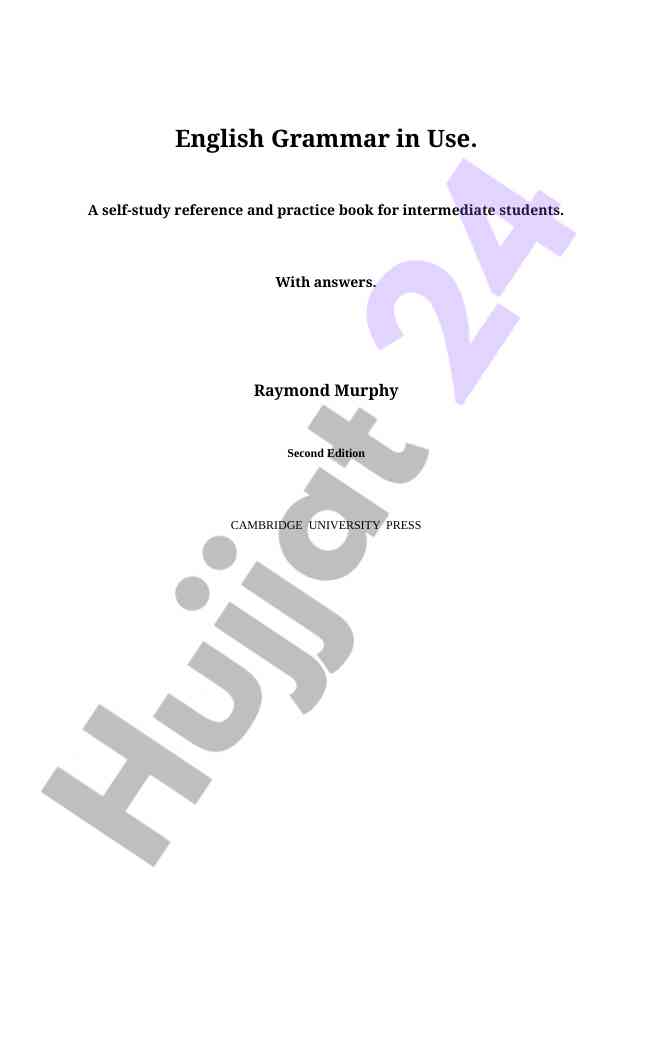 English grammar in use: self-study reference