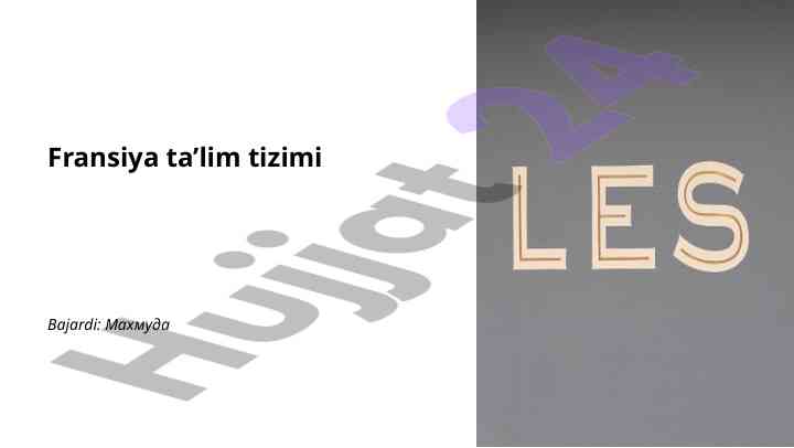 Fransuzistonda ta’lim sifatini oshirish yo'llari